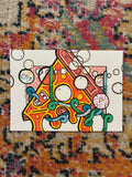 Pizza Art (5x7) - Hand Drawn