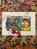 Kid in Yellow Shirt (5x7) - Hand Drawn