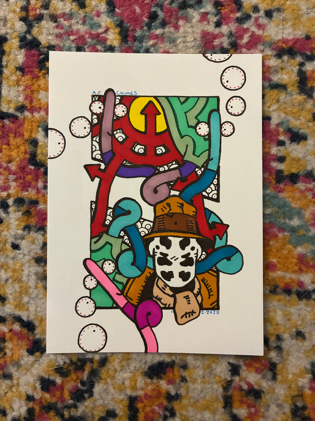 Psychological Test Man (5x7) - Hand Drawn
