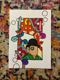 Eyeliner Dude (5x7) - Hand Drawn